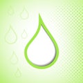 Green drop background