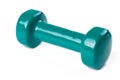 Green dumbell Royalty Free Stock Photo