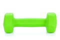 Green dumbell Royalty Free Stock Photo