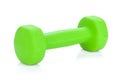Green dumbell Royalty Free Stock Photo
