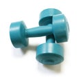 The green dumbells Royalty Free Stock Photo