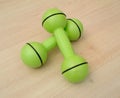 Green dumbells