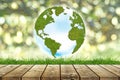 Green Earth background. Earth Day, Ecology and Nature concepts. Royalty Free Stock Photo