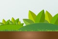 Green earth concept with leaves.Ecology cities help the world with eco-friendly concept ideas Royalty Free Stock Photo