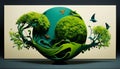 Green Earth: A Concept of Saving Our Planet through Ecology, Made with Generative AI