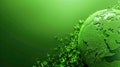 Green Earth Day Banner and World Environment Day Concept Royalty Free Stock Photo