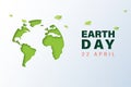 04.Green earth with earth day concept Royalty Free Stock Photo