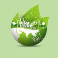 Green earth and eco city concept Royalty Free Stock Photo