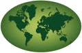 Green earth planisphere