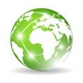 Green earth icon Royalty Free Stock Photo