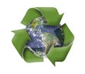 Green earth recycle concept Royalty Free Stock Photo