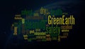 Green earth word clouds
