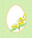 Green easter card