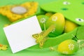 Green easter card