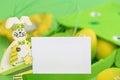 Green easter card