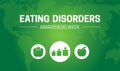 Green Eating Disorders Awareness Week Illustration