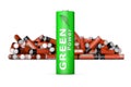 Green Eco Battery in Front