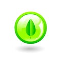 Green eco button