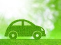 Green eco car Royalty Free Stock Photo