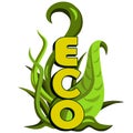 Green eco design. Ecology concept. Vector eps10
