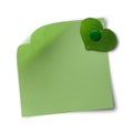 Green and eco friendly memo note