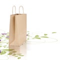 Green and eco friendly paper shopping bag