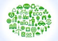 Green / eco friendly planet Royalty Free Stock Photo