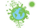 Green eco globe Royalty Free Stock Photo
