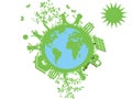 Green eco globe