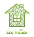 Green Eco House Royalty Free Stock Photo