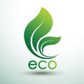 Green eco labels concept