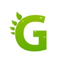 Green eco letter G