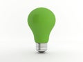 Green eco light bulb Royalty Free Stock Photo