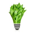 green eco light bulb Royalty Free Stock Photo