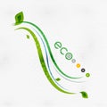 Green eco nature minimal floral concept