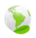 Green eco planet concept vector illustration Royalty Free Stock Photo