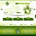 Green eco website template Royalty Free Stock Photo