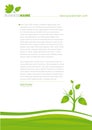 Green ecological design template