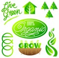 Green Ecology Clip Art Set/eps