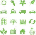 Green ecology symbols