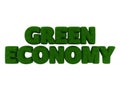 Green Economy Grass Word