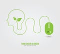 Green Education Logo Concept Illustration