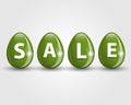Green eggs sale Royalty Free Stock Photo