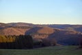 Green Eifel landscape photographed on a day Royalty Free Stock Photo