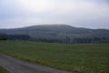 Green Eifel landscape photographed on a gray day Royalty Free Stock Photo