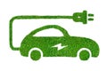 Green electric car energy in transportation electric concept