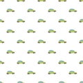 Green electric car pattern Royalty Free Stock Photo