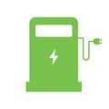 Green electric fuel pump icon