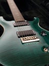 Green Electric Guitar Body Up Close Royalty Free Stock Photo