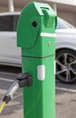 Green electric pole for refueling electric cars